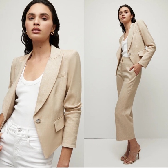 Veronica Beard Jackets & Blazers - Veronica Beard Hosanna Dickey Linen Jacket